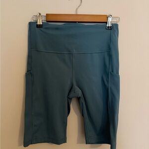 Athleta Teal Bike Shorts